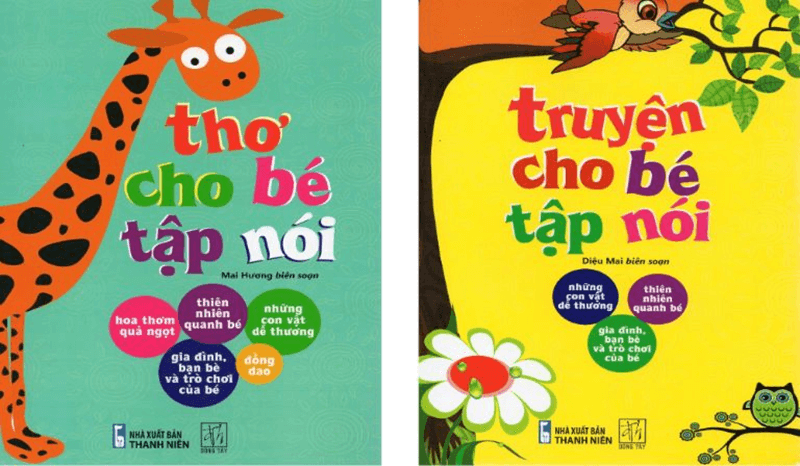 Sách dạy trẻ chậm nói: Thơ cho bé tập nói. (Ảnh: Sưu tầm Internet)