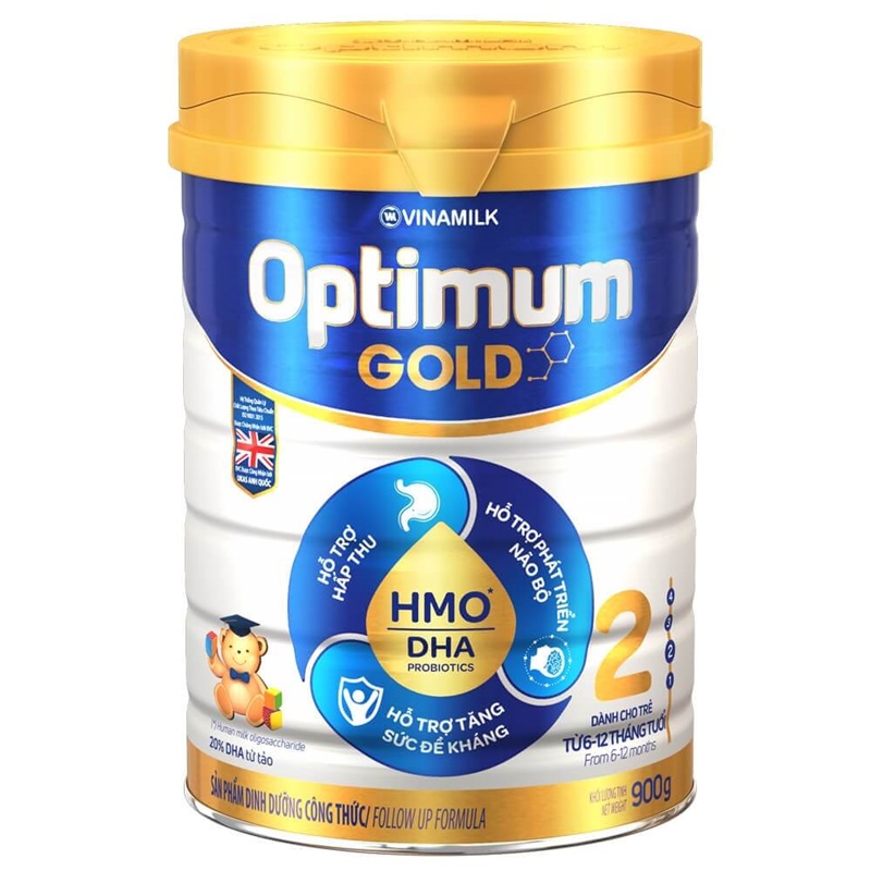 Sữa bột tăng cân Vinamilk Optimum Gold 2. (Ảnh: Sưu tầm internet)