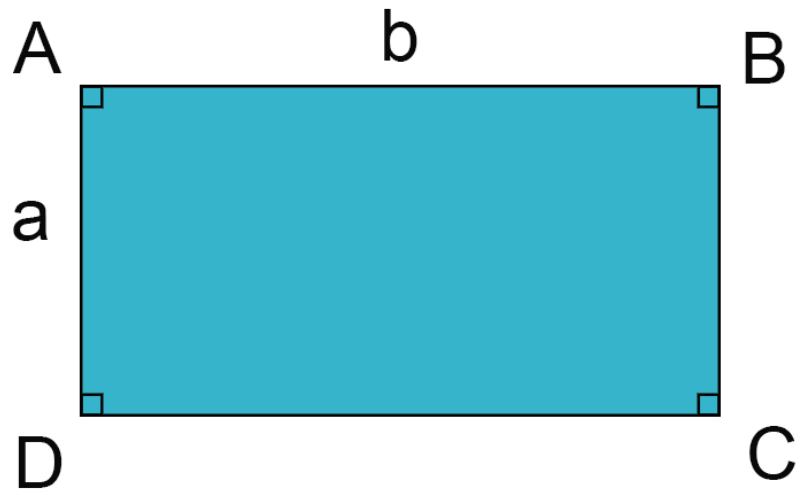 Hình chữ nhật ABCD. (Ảnh: Sưu tầm Internet)
