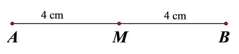 Trung điểm đường thẳng. (Ảnh: Sưu tầm Internet)