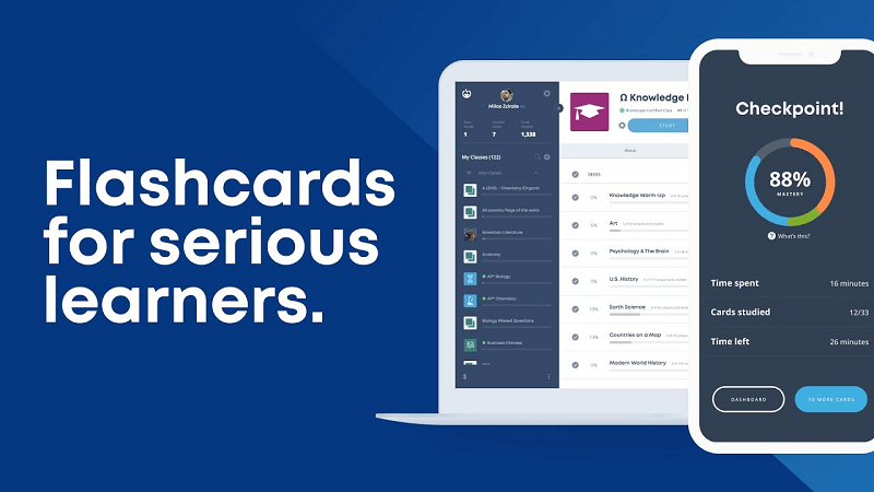 Brainscape – Smart Flashcards: Ứng dụng học tiếng Anh qua flashcard. (Ảnh: Sưu tầm Internet)