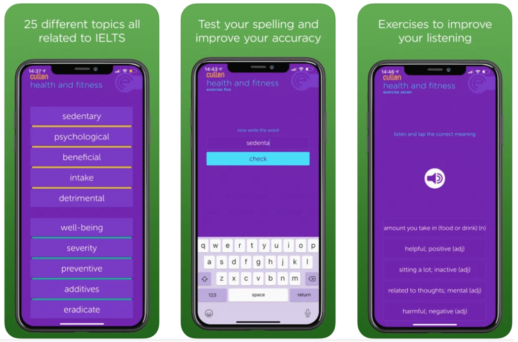 Ứng dụng này cung cấp hàng ngàn từ vựng IELTS. (Ảnh: Sưu tầm Internet)