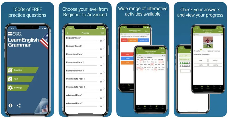 LearnEnglish Grammar - Ứng dụng học ngữ pháp tiếng Anh số 1 thế giới. (Ảnh: Sưu tầm Internet)