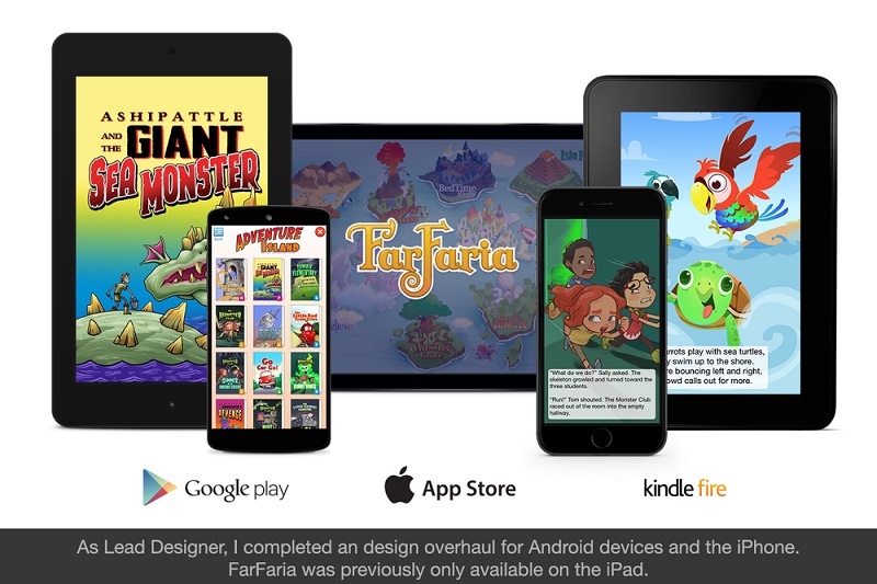 App đọc truyện tiếng Anh FarFaria. (Ảnh: Sưu tầm Internet)