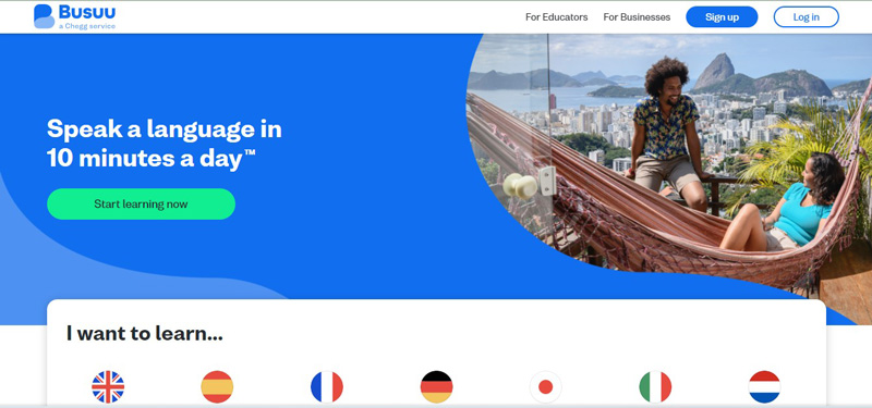 Busuu. (Ảnh: Chụp màn hình)