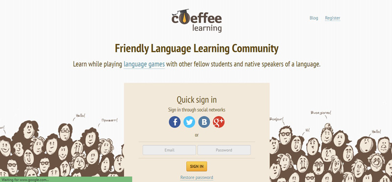 Coeffee Learning. (Ảnh: Chụp màn hình)