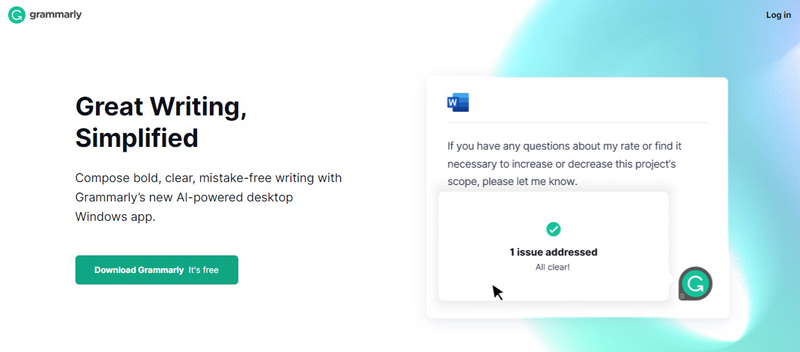 Website Grammarly. (Ảnh: Chụp màn hình)
