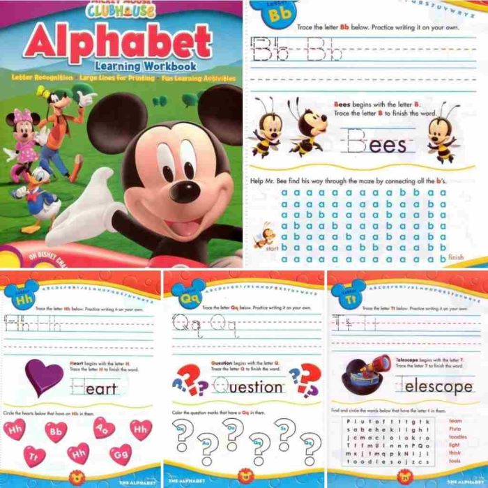 Quyển sách Alphabet Learning Workbook giúp tăng vốn từ (nguồn: internet)