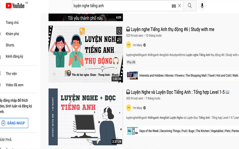 Luyện nghe tiếng Anh qua Youtube. (Ảnh: Sưu tầm Internet)