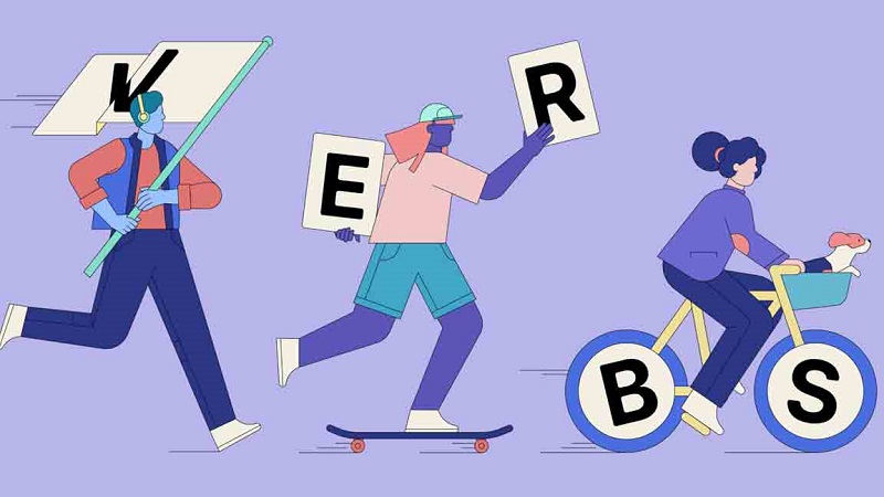 Động từ. (Ảnh: Sưu tầm Internet)