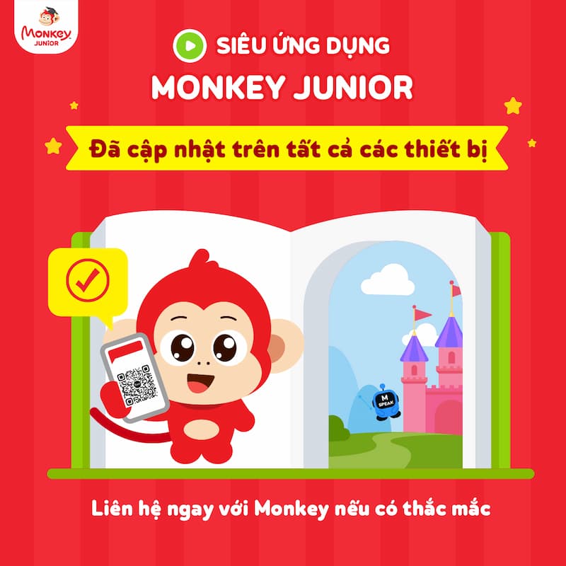 Thông báo: Cập nhật Monkey Junior phiên bản mới trên toàn bộ thiết bị
