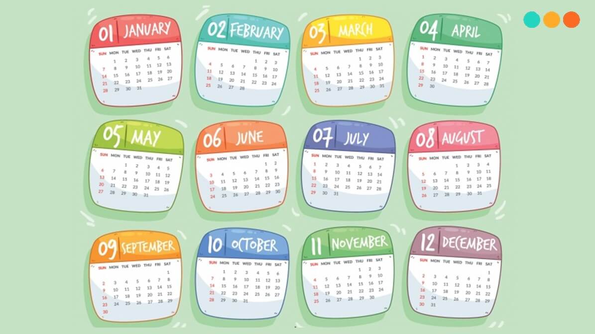 Từ vựng chỉ thời gian. (Ảnh: Sưu tầm Internet)