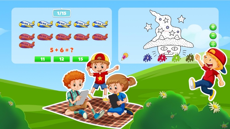 Học thông qua ứng dụng rất tốt cho bé. (Ảnh: Sưu tầm Internet)