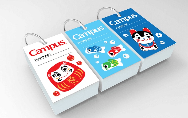 Sử dụng thẻ ghi nhớ flashcard trong quá trình học tập. (Ảnh: Sưu tầm internet)