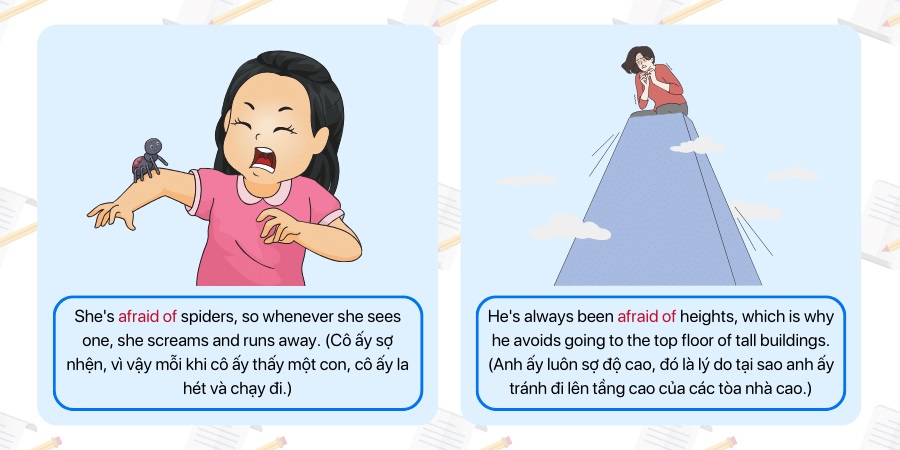 Nắm rõ cấu trúc dùng afraid để sử dụng đúng hơn (Ảnh: Sưu tầm internet)