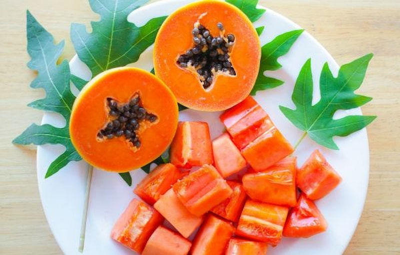 Tác dụng của đu đủ với sự phát triển của trẻ. (Ảnh: Sưu tầm Internet)