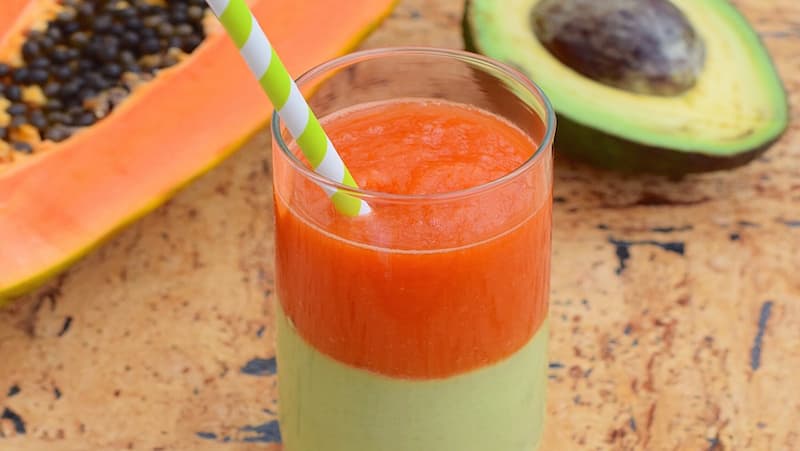 Cách làm món sinh tố đu đủ. (Ảnh: sưu tầm internet)