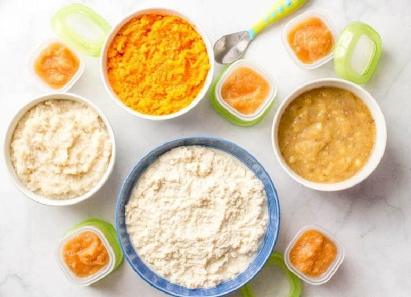 Bột ăn dặm mặn rất đa dạng và phong phú. (Ảnh: Sưu tầm Internet)