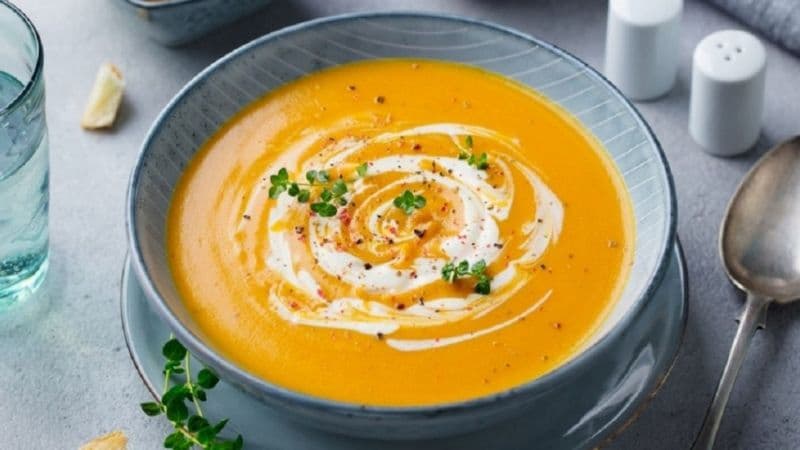 Món cháo khoai bò hầm. (Ảnh: sưu tầm internet)