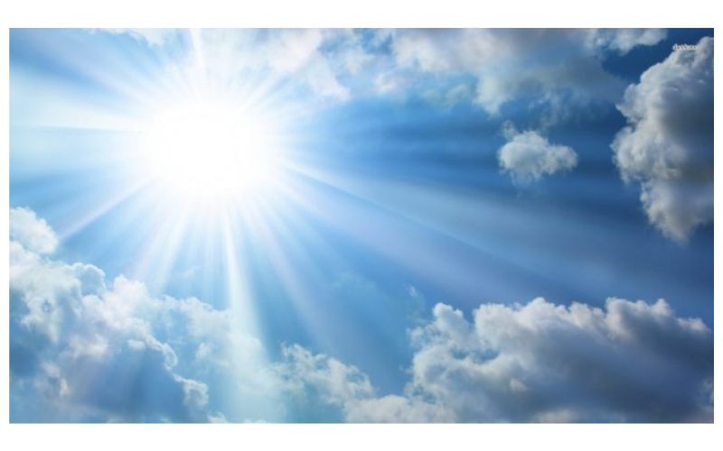 Mặt trời là nguồn phát ánh sáng trắng rất mạnh. (Ảnh: Sưu tầm Internet)