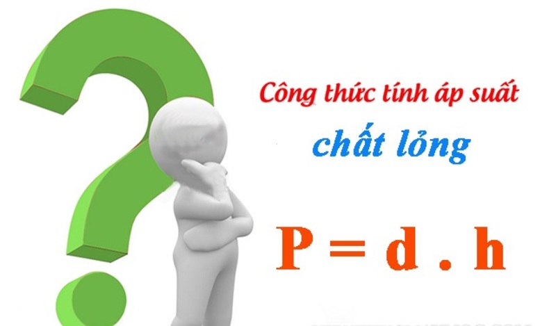 Công thức tính áp suất của chất lỏng. (Ảnh: Sưu tầm Internet)