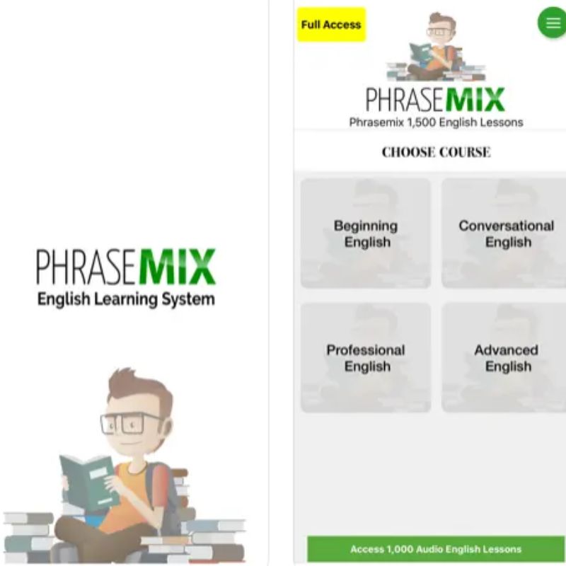 Ứng dụng Learn 1500 English Phrases. (Ảnh: Chụp màn hình)