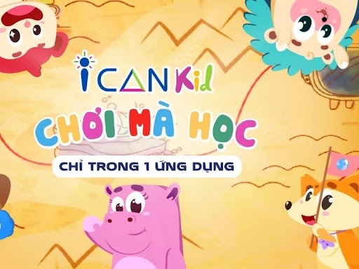 Bé vừa học vừa chơi thông qua phần mềm ICANKid mỗi ngày. (Ảnh: Sưu tầm Internent)