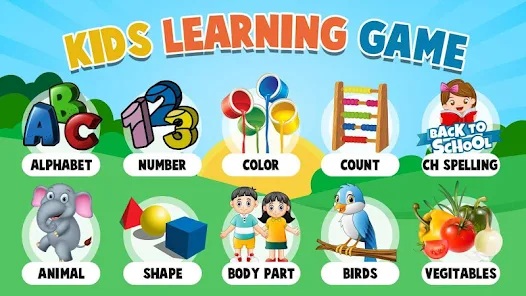 Cùng bé học tiếng Anh qua trò chơi với Kids Learning Game (Ảnh: Kids Learning Game)