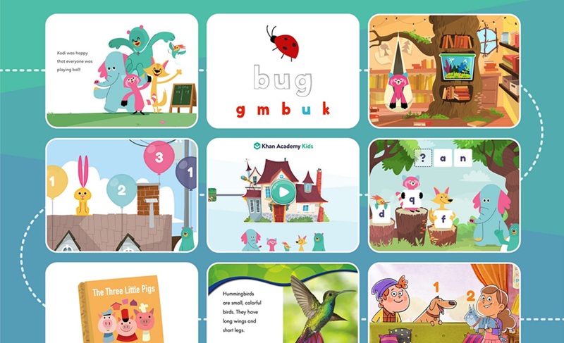 Cùng bé vui học tiếng Anh với Khan Academy Kids (Ảnh; Khan Academy Kids)