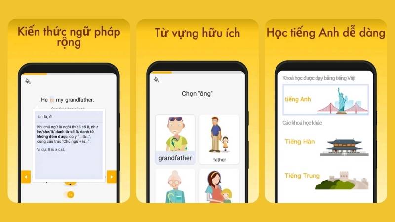 Một vài điểm nổi bật của ứng dụng tiếng Anh LingoDeer. (Ảnh: Sưu tầm Internet)
