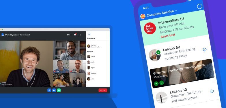 Busuu giúp phát triển toàn diện 4 kỹ năng trong tiếng Anh. (Ảnh: Sưu tầm Internet)