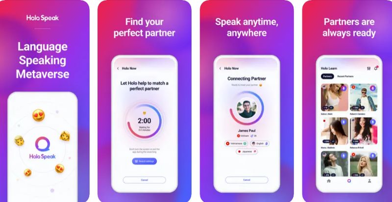 Ứng dụng Holo Speak. (Ảnh: Chụp màn hình)