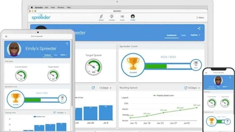 Nâng cao vốn từ vựng và luyện nói tốt hơn với Spreeder: Speed Reading. (Ảnh: Sưu tầm internet)