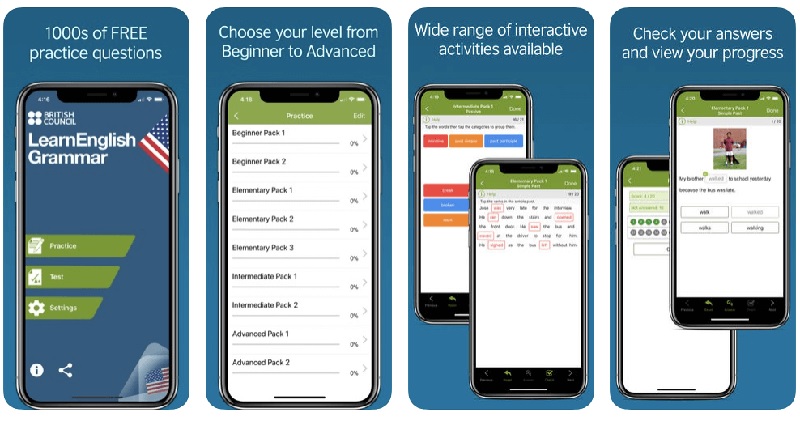 Học từ vựng và ngữ pháp tiếng Anh hiệu quả cùng Practice English Grammar. (Ảnh: Sưu tầm internet)