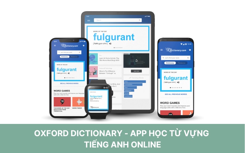 Từ điển tiếng Anh kết hợp hình ảnh với app Oxford Dictionary. (Ảnh: Sưu tầm internet)