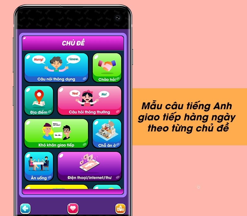 Bucha - Ứng dụng học từ vựng tiếng Anh qua hình ảnh Flashcard. (Ảnh: Sưu tầm internet)