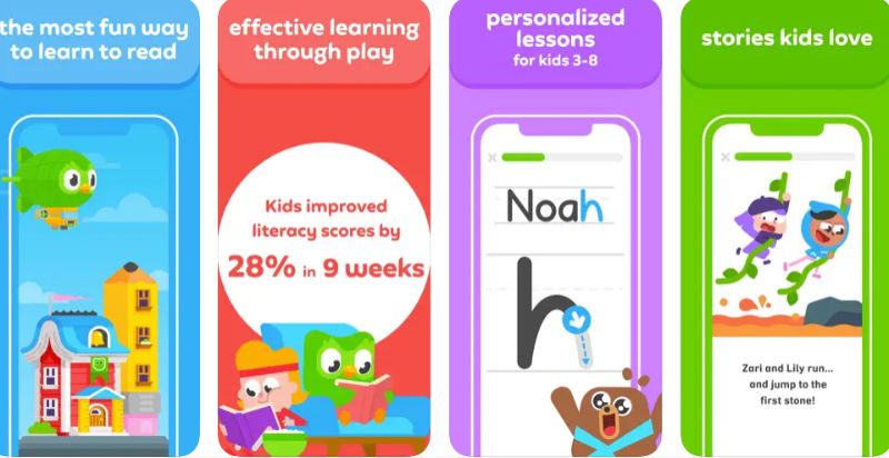 Ứng dụng Duolingo ABC. (Ảnh: Chụp màn hình)