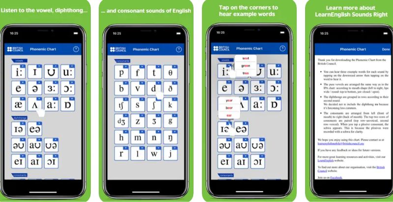 Ứng dụng LearnEnglish Sounds Right. (Ảnh: Chụp màn hình)
