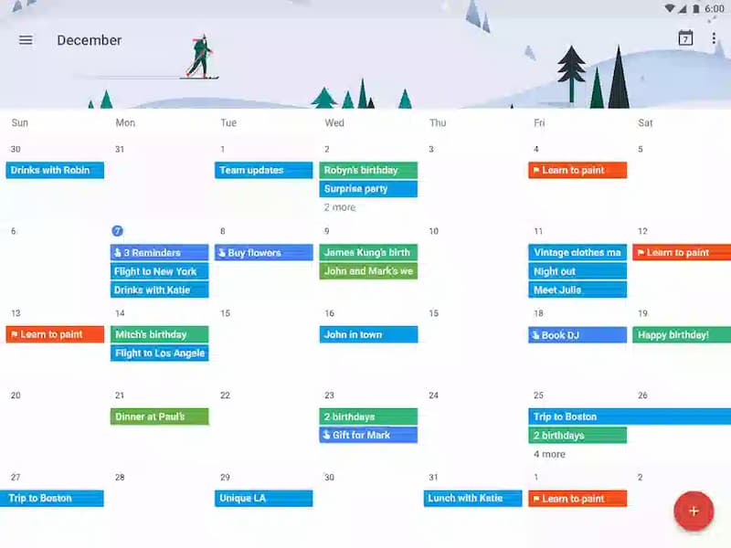 Phần mềm Google Calendar. (Ảnh: Internet)