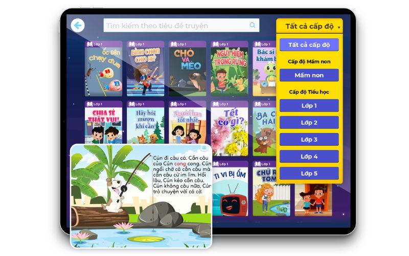 App VMonkey giúp bé vừa học vừa chơi hiệu quả. (Ảnh: Monkey)