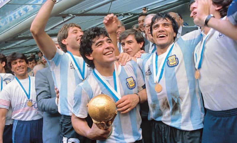 Argentina vô địch World Cup lần 2 năm 1986. (Ảnh: Sưu tầm Internet)