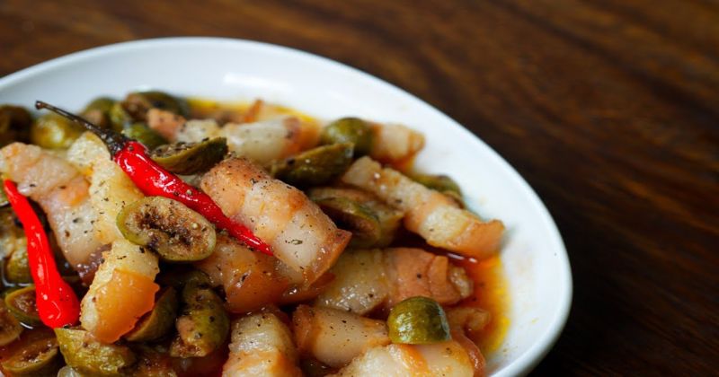 Thịt kho sung vừa lạ miệng, vừa đưa cơm (Ảnh: Sưu tầm Internet)