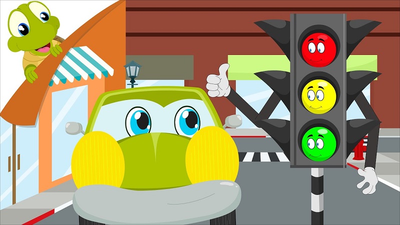 Chủ đề giao thông rất gần gũi với bé. (Ảnh: Sưu tầm Internet)