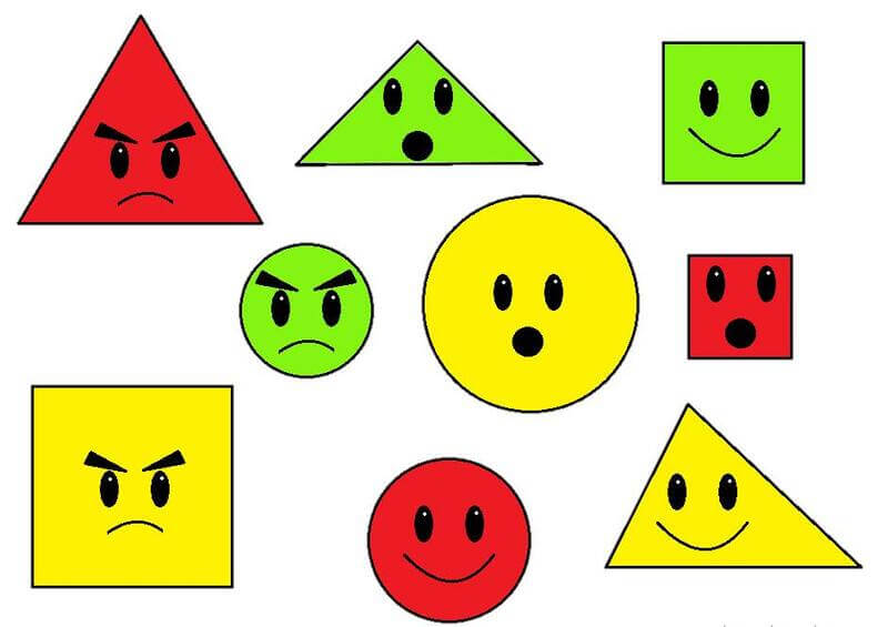 Làm quen với những hình học cùng bé. (Ảnh: Sưu tầm internet)