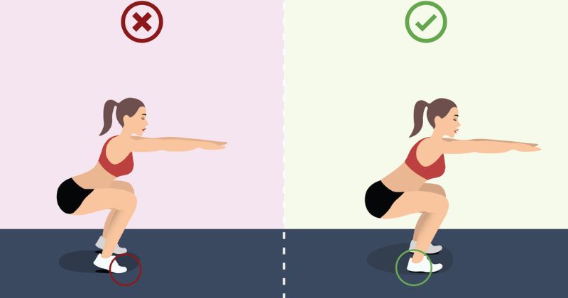 Bài tập kegel với tư thế squat (Ảnh: Sưu tầm Internet)