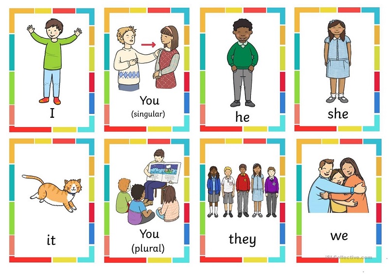 Một số đại từ nhân xưng trong tiếng Anh thường gặp. (Ảnh: Sưu tầm internet)