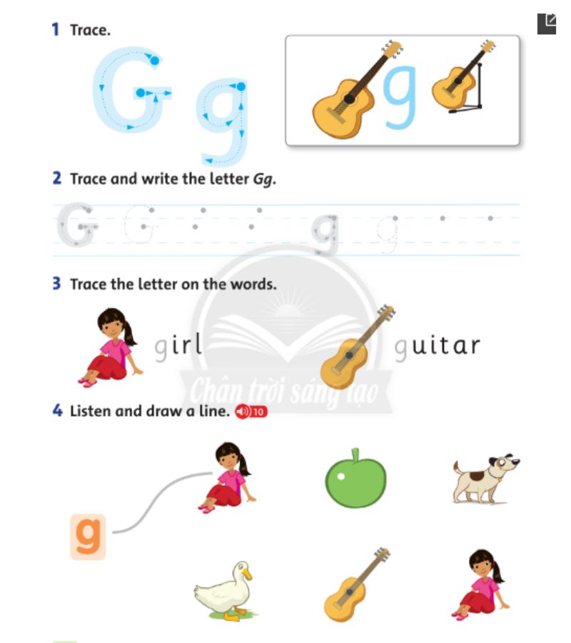 Bài tập lesson 3. (Ảnh: Chụp màn hình SGK)