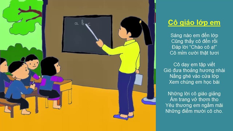 Cô giáo lớp em. (Ảnh: Sưu tầm Internet)