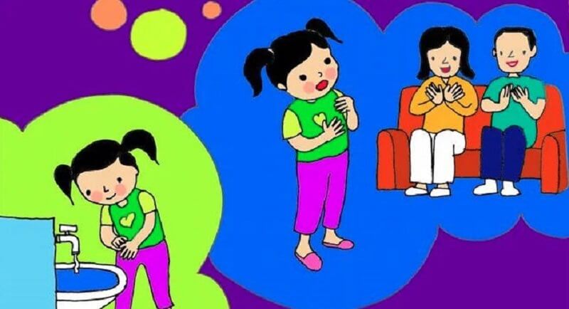 Chơi đóng kịch và học thơ cùng bé. (Ảnh: Sưu tầm internet)