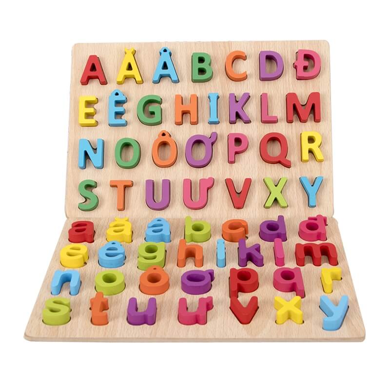 Bảng chữ cái nhiều màu sắc cho trẻ 3 tuổi. (Ảnh: Shopee.vn)